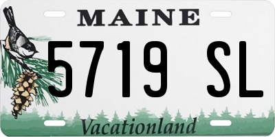 ME license plate 5719SL