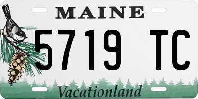 ME license plate 5719TC