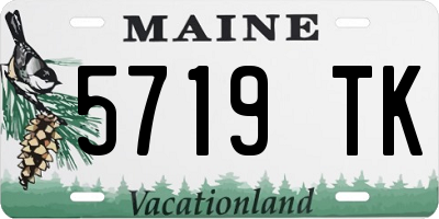 ME license plate 5719TK