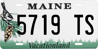 ME license plate 5719TS