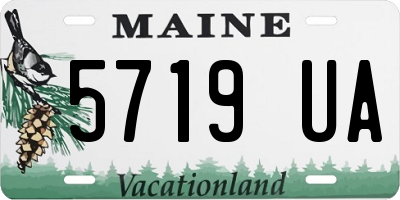 ME license plate 5719UA
