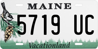 ME license plate 5719UC