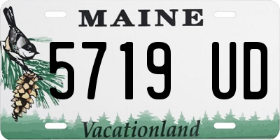 ME license plate 5719UD