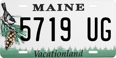 ME license plate 5719UG