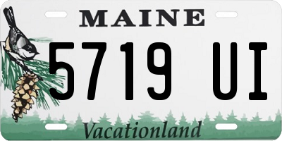 ME license plate 5719UI
