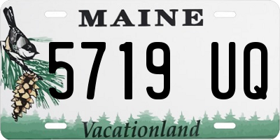 ME license plate 5719UQ