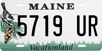 ME license plate 5719UR