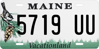 ME license plate 5719UU