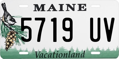 ME license plate 5719UV