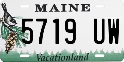 ME license plate 5719UW
