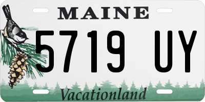 ME license plate 5719UY