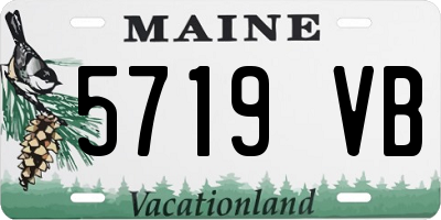 ME license plate 5719VB