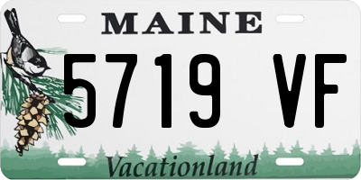 ME license plate 5719VF