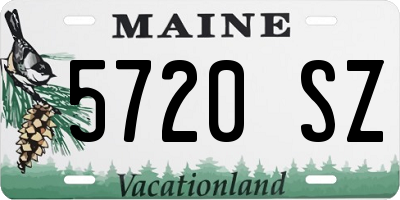 ME license plate 5720SZ