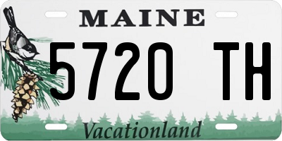 ME license plate 5720TH