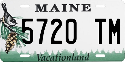 ME license plate 5720TM