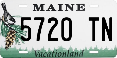 ME license plate 5720TN