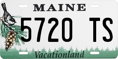 ME license plate 5720TS