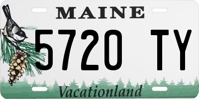 ME license plate 5720TY