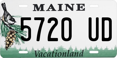 ME license plate 5720UD