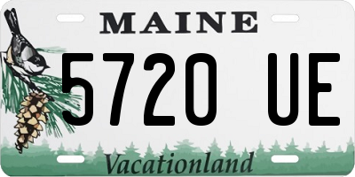 ME license plate 5720UE