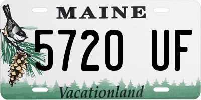 ME license plate 5720UF