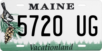 ME license plate 5720UG