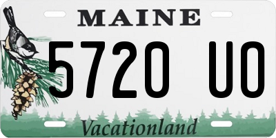 ME license plate 5720UO