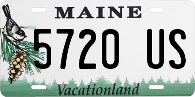 ME license plate 5720US