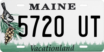 ME license plate 5720UT