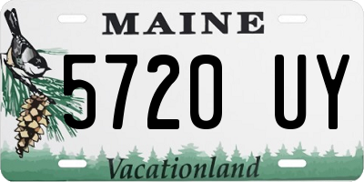 ME license plate 5720UY