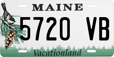 ME license plate 5720VB