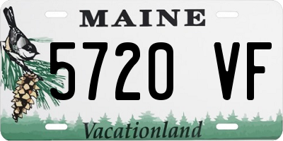 ME license plate 5720VF