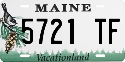 ME license plate 5721TF