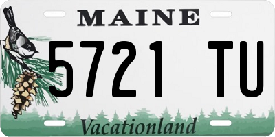 ME license plate 5721TU