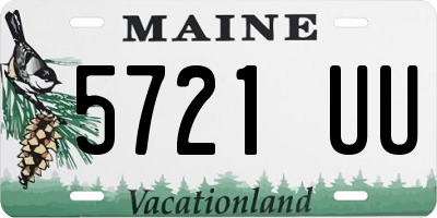 ME license plate 5721UU