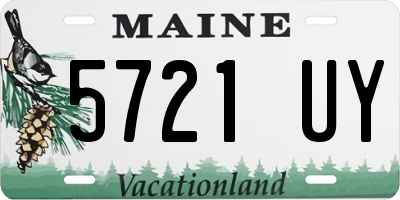 ME license plate 5721UY