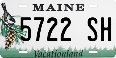 ME license plate 5722SH