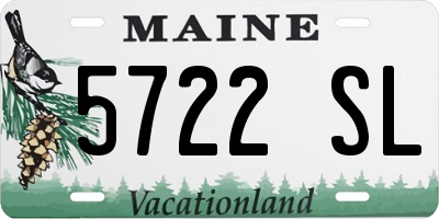 ME license plate 5722SL