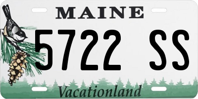 ME license plate 5722SS