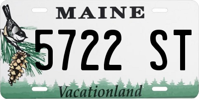 ME license plate 5722ST