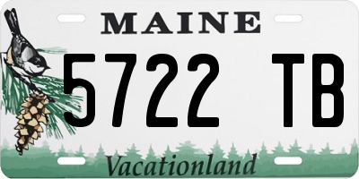 ME license plate 5722TB