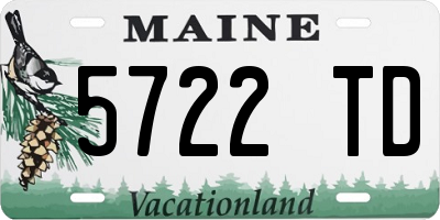 ME license plate 5722TD