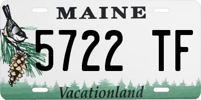 ME license plate 5722TF