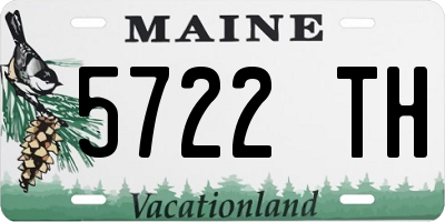 ME license plate 5722TH
