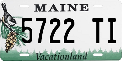 ME license plate 5722TI