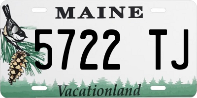 ME license plate 5722TJ