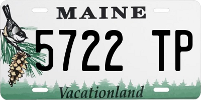 ME license plate 5722TP