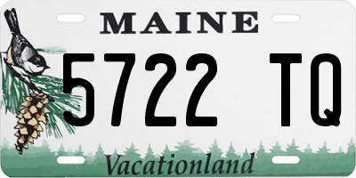 ME license plate 5722TQ