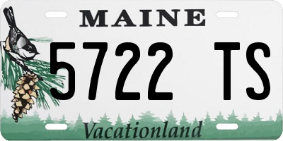 ME license plate 5722TS